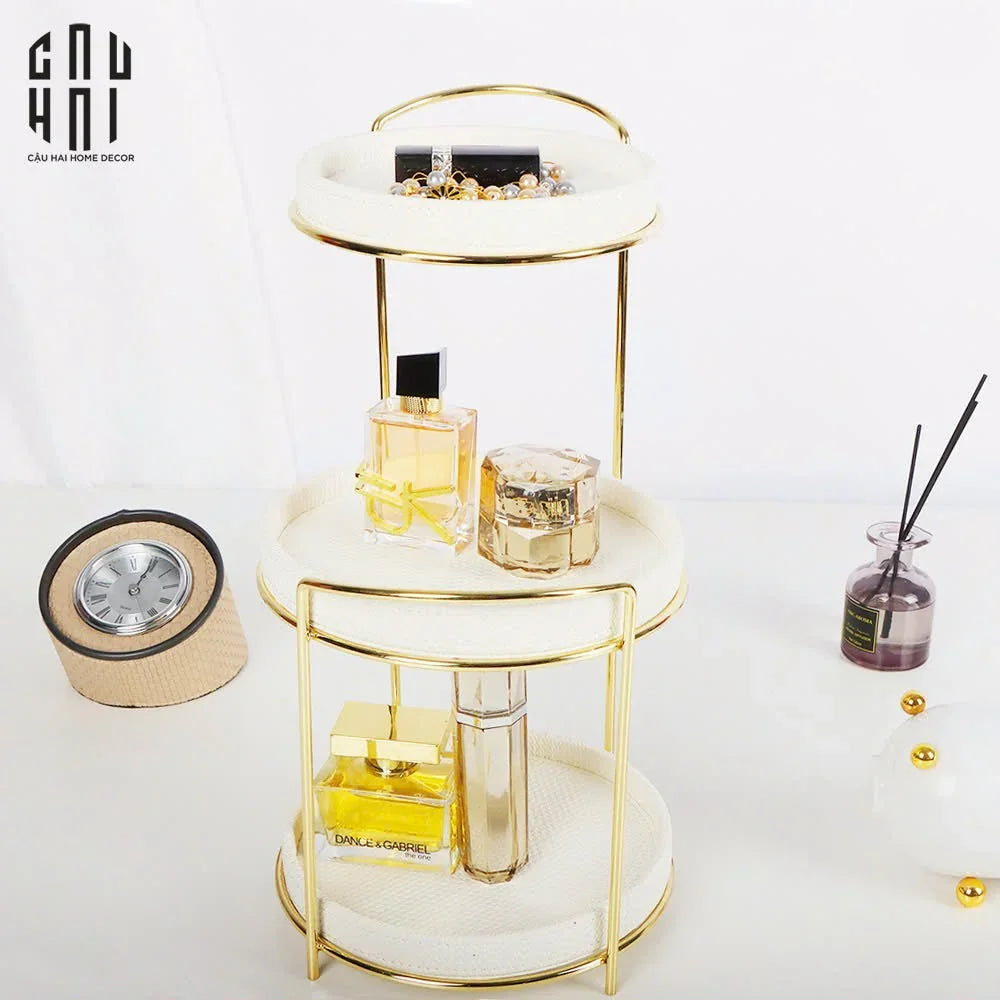 HOME COUTURE - KỆ KHAY DA ATELIER - WHITE-CẬU HAI HOME DECOR