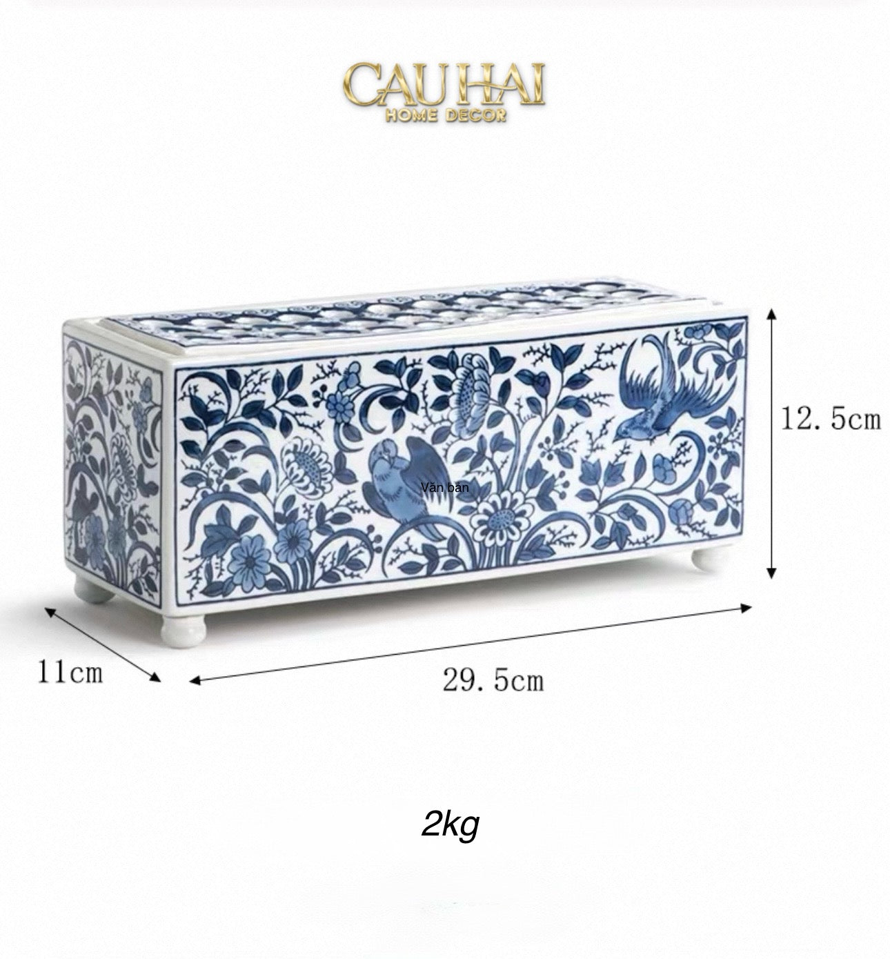 HOME COUTURE - KHAY CẮM HOA SPRING BLOOM - INDOCHINE PORCELAIN TRAY-CẬU HAI HOME DECOR