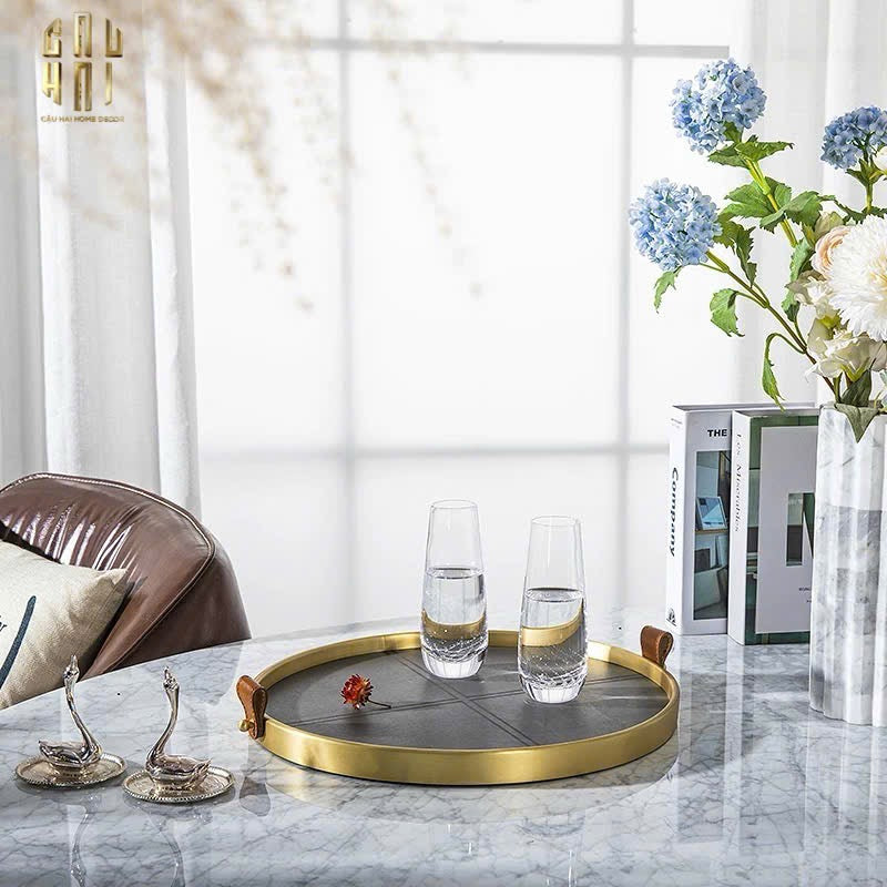 HOME COUTURE - KHAY DA TRÒN GRAY EDIN 36-CẬU HAI HOME DECOR