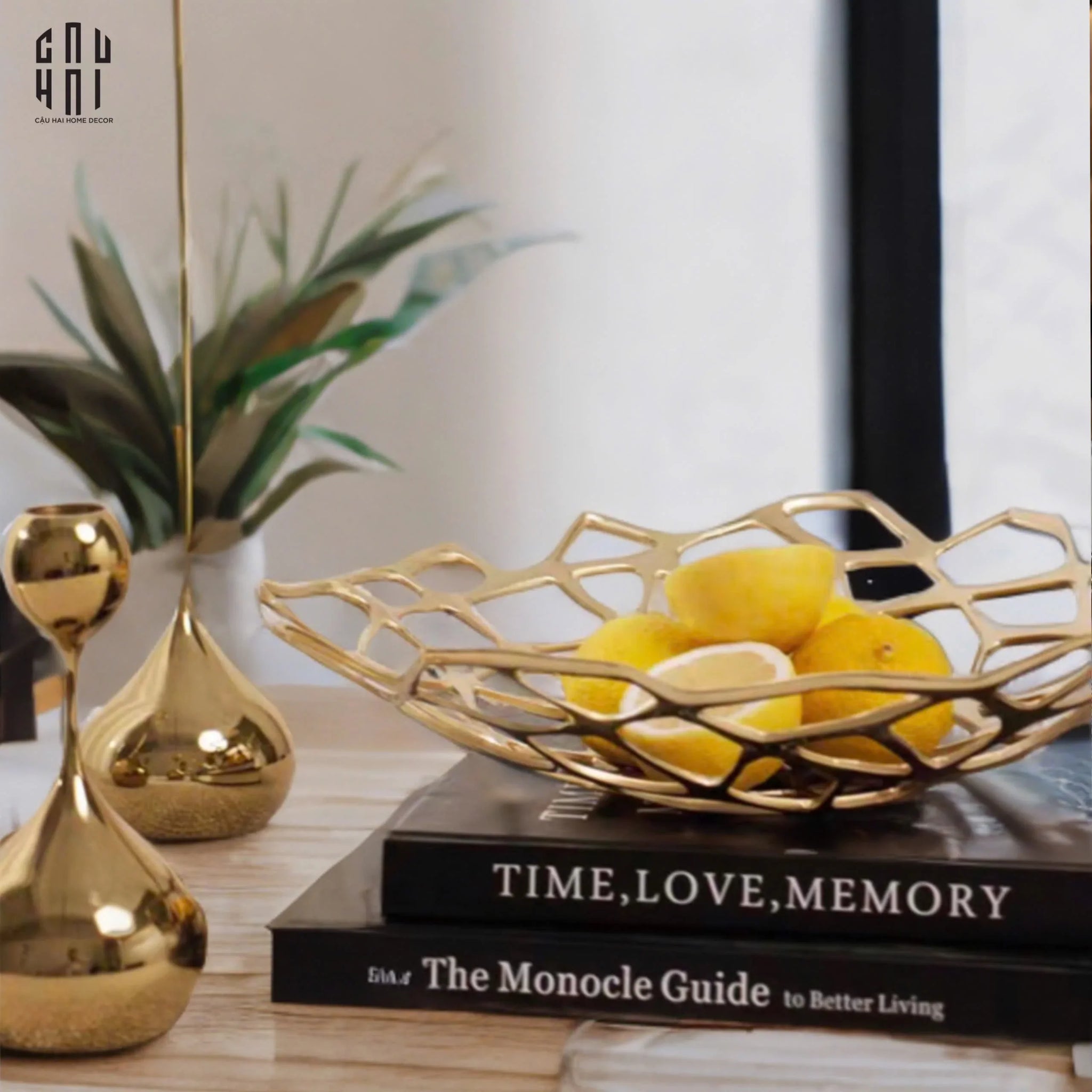 HOME COUTURE - KHAY ĐỒNG GOLDEN GRID-CẬU HAI HOME DECOR