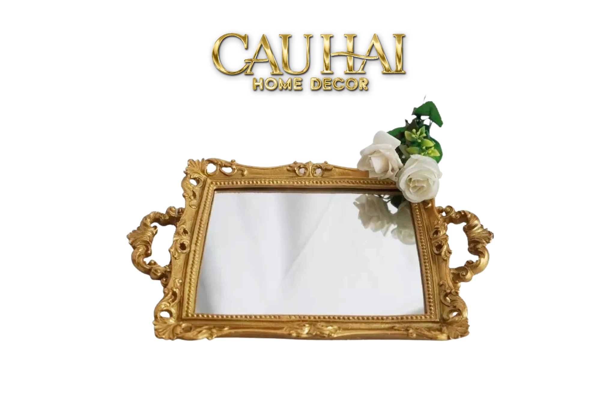 Home Couture - Khay Gương Barocco Frame Size 38 - CẬU HAI HOME DECOR