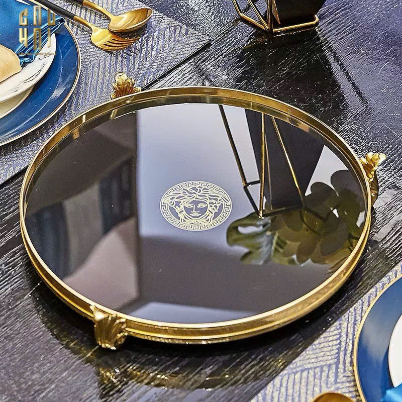 HOME COUTURE - KHAY GƯƠNG BRONZE BAROQUE MEDUSA 32-CẬU HAI HOME DECOR