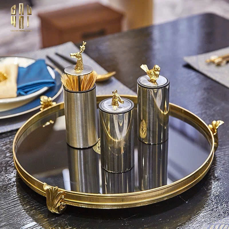 HOME COUTURE - KHAY GƯƠNG BRONZE BAROQUE MEDUSA 32-CẬU HAI HOME DECOR