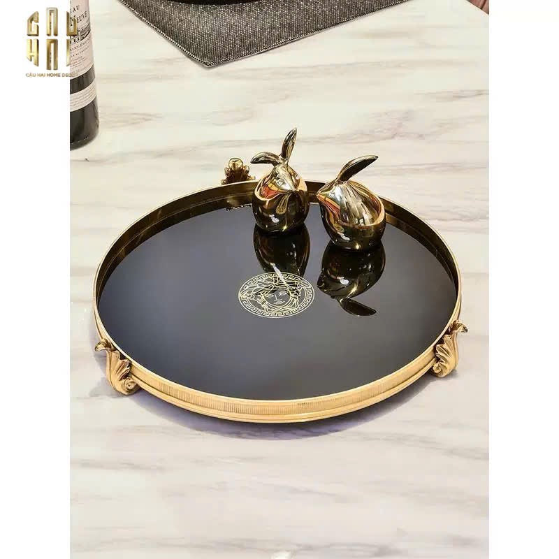 HOME COUTURE - KHAY GƯƠNG BRONZE BAROQUE MEDUSA 32-CẬU HAI HOME DECOR