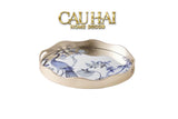 Home Couture - Khay Gương Plateau Ovale Paon Oriental 30X38 - CẬU HAI HOME DECOR