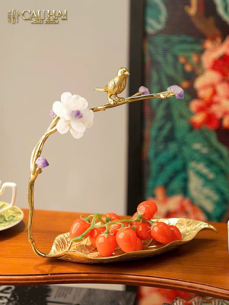 HOME COUTURE - KHAY LÁ ĐỒNG ĐÁ QUÝ CANARY SERENADE-CẬU HAI HOME DECOR