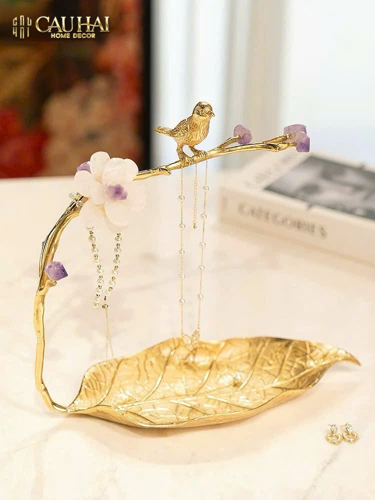 HOME COUTURE - KHAY LÁ ĐỒNG ĐÁ QUÝ CANARY SERENADE-CẬU HAI HOME DECOR