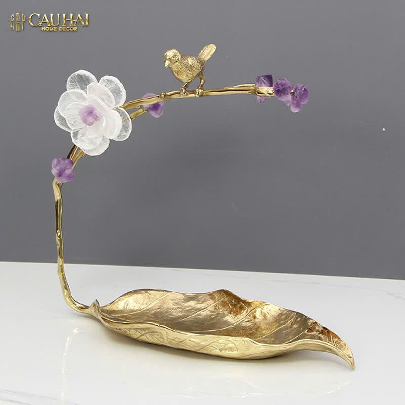 HOME COUTURE - KHAY LÁ ĐỒNG ĐÁ QUÝ CANARY SERENADE-CẬU HAI HOME DECOR