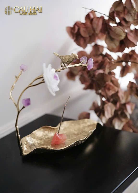 HOME COUTURE - KHAY LÁ ĐỒNG ĐÁ QUÝ CANARY SERENADE-CẬU HAI HOME DECOR