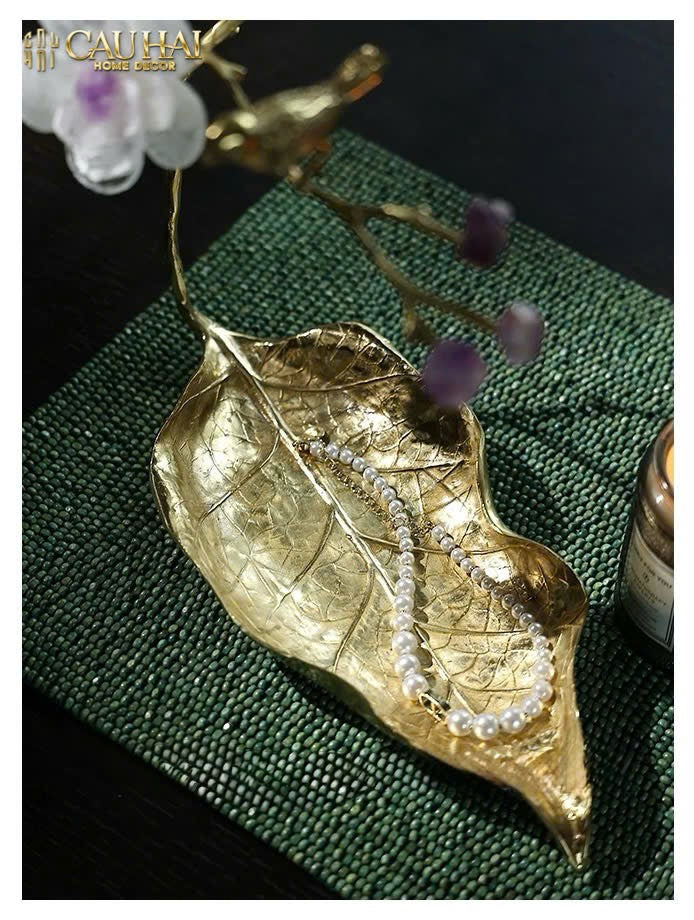 HOME COUTURE - KHAY LÁ ĐỒNG ĐÁ QUÝ CANARY SERENADE-CẬU HAI HOME DECOR