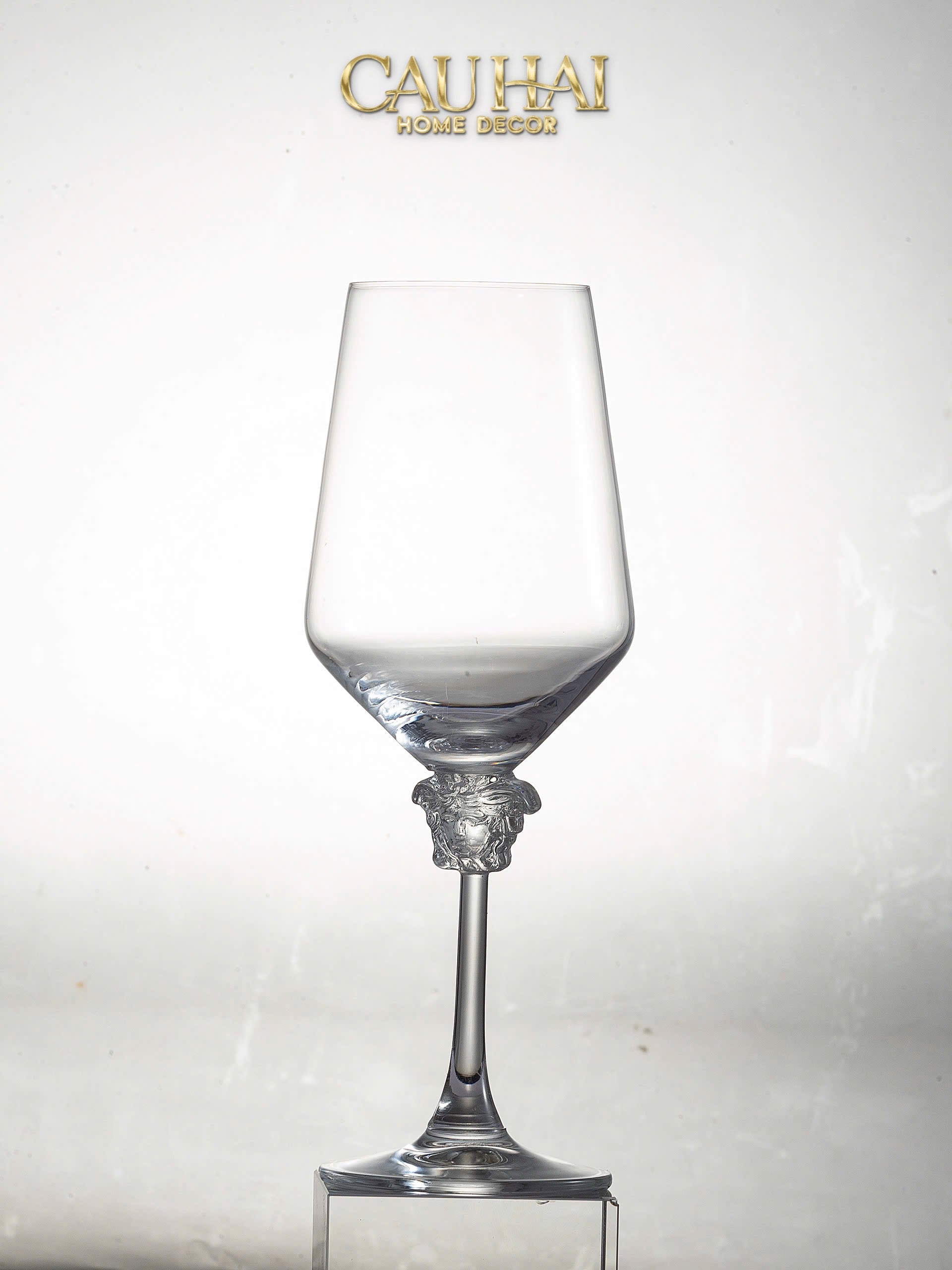 Home Couture - Set 2 Ly Medusa Firma Lusso 476Ml Vino Rosso Glasses Full Box - CẬU HAI HOME DECOR