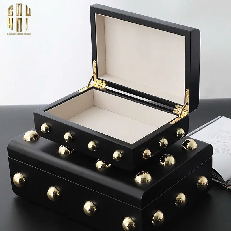 HOME COUTURE - SET 2 RƯƠNG JEWELRY GOTHIC BLACKHORN CHEST FW25-CẬU HAI HOME DECOR