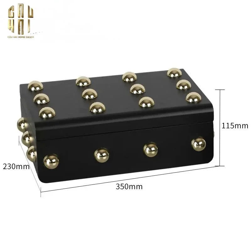 HOME COUTURE - SET 2 RƯƠNG JEWELRY GOTHIC BLACKHORN CHEST FW25-CẬU HAI HOME DECOR