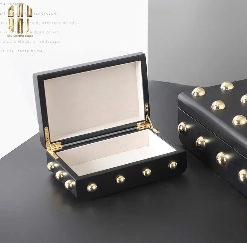 HOME COUTURE - SET 2 RƯƠNG JEWELRY GOTHIC BLACKHORN CHEST FW25-CẬU HAI HOME DECOR