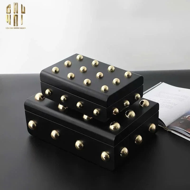 HOME COUTURE - SET 2 RƯƠNG JEWELRY GOTHIC BLACKHORN CHEST FW25-CẬU HAI HOME DECOR