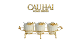 Home Couture - Set 3 Lọ Golden Branch Trilogy - CẬU HAI HOME DECOR