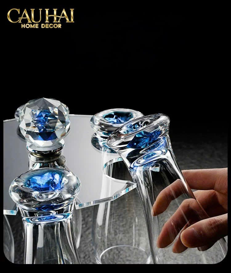 HOME COUTURE - SET 6 LY OCEANAMI & CRYSTAL STEMWARE RACK 320ML-CẬU HAI HOME DECOR