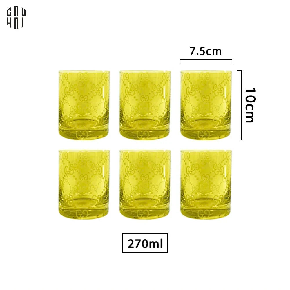 HOME COUTURE - SET 6 LY THUỶ TINH GG JUNGLE - FULL BOX SS25-CẬU HAI HOME DECOR