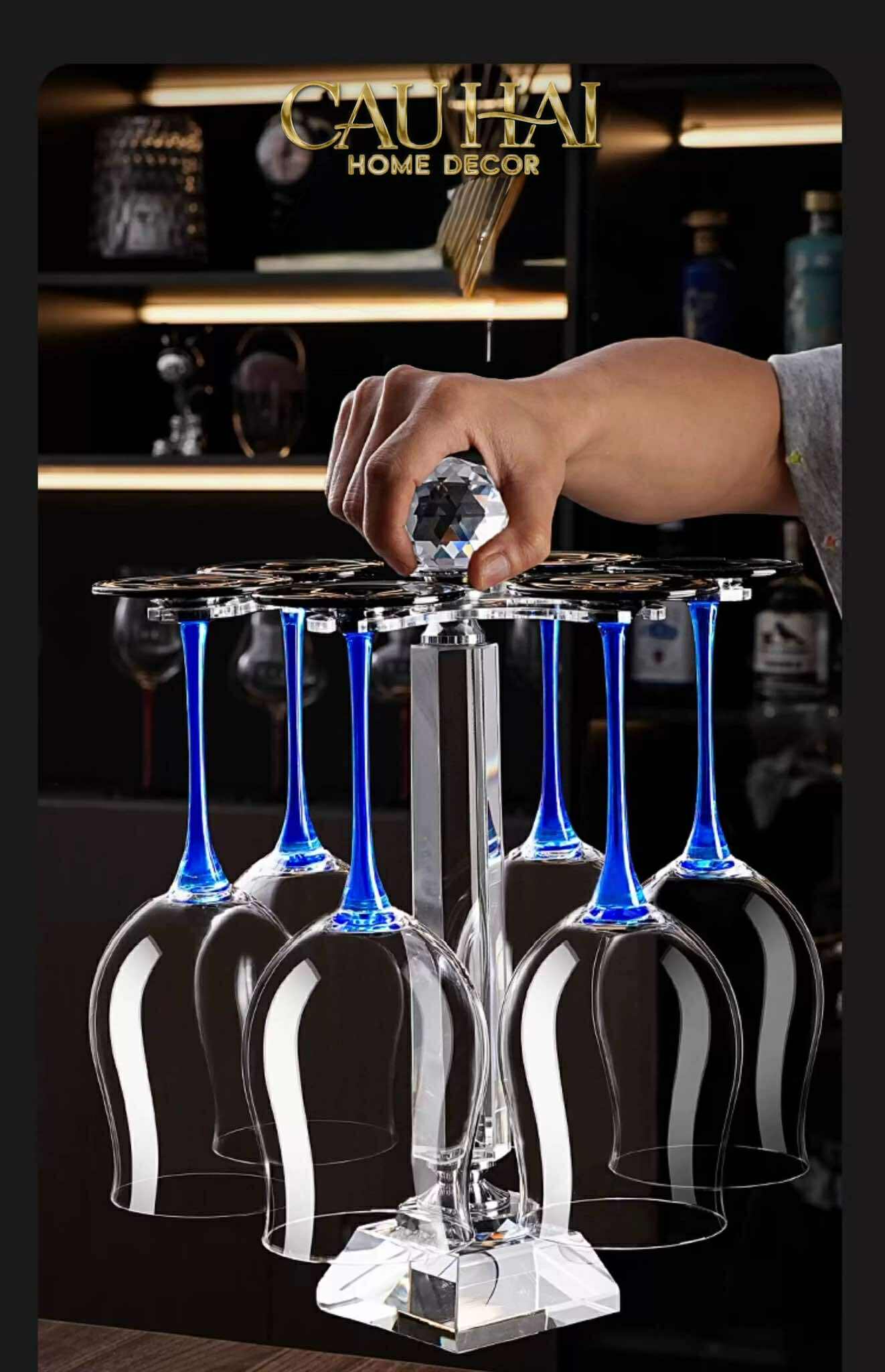 Home Couture - Set 6 Ly Vang Oceanami & Crystal Rack 600Ml - CẬU HAI HOME DECOR