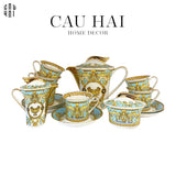 HOME COUTURE - SET BÌNH TRÀ BLUE BAROCCO FULL BOX SS25-CẬU HAI HOME DECOR