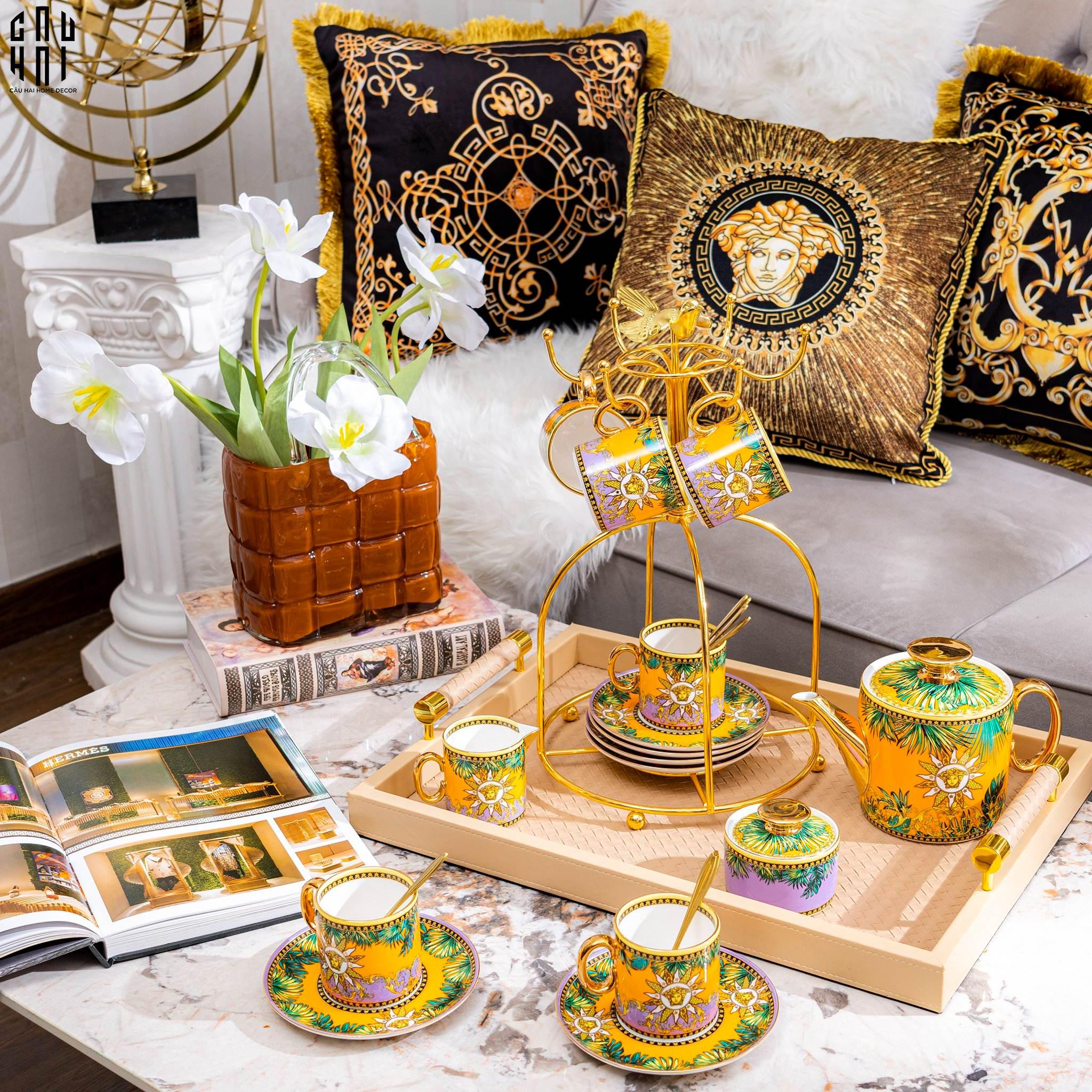 Home Couture - Set Bình Trà Jungle Animalier 21Pcs Ss25-CẬU HAI HOME DECOR