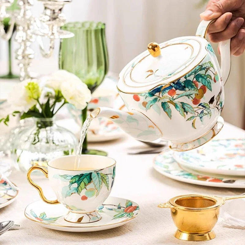 HOME COUTURE - SET BÌNH TRÀ THIÊN PHÚC 13PCS-CẬU HAI HOME DECOR