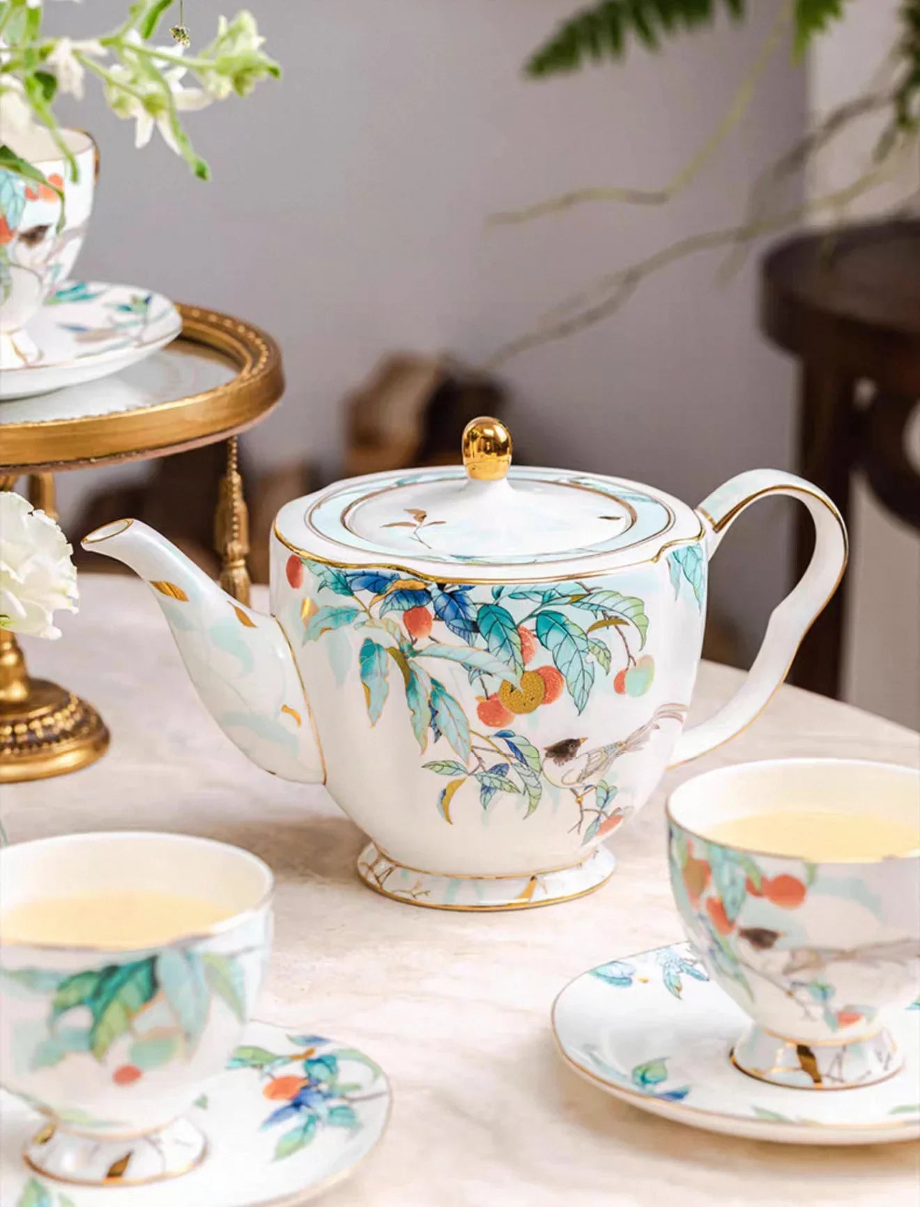 HOME COUTURE - SET BÌNH TRÀ THIÊN PHÚC 13PCS-CẬU HAI HOME DECOR