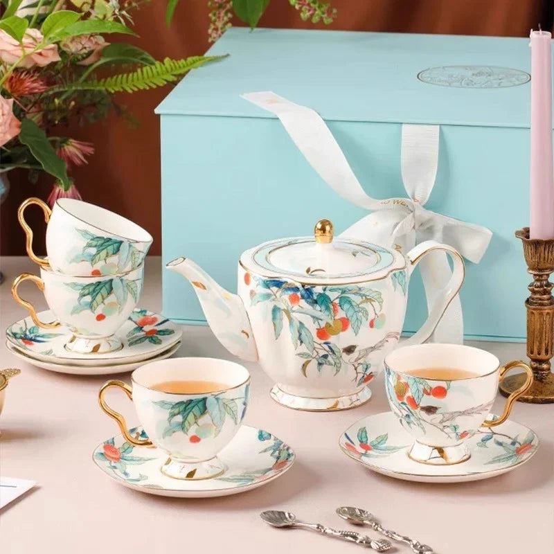 HOME COUTURE - SET BÌNH TRÀ THIÊN PHÚC 13PCS-CẬU HAI HOME DECOR