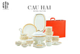 HOME COUTURE - SET CHÉN DĨA L'EMPIRE DE LA LUMIÈRE 72 PCS SS25-CẬU HAI HOME DECOR