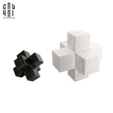 HOME COUTURE - SET TƯỢNG MARBLE CROSS REFLECTION - SS25-CẬU HAI HOME DECOR