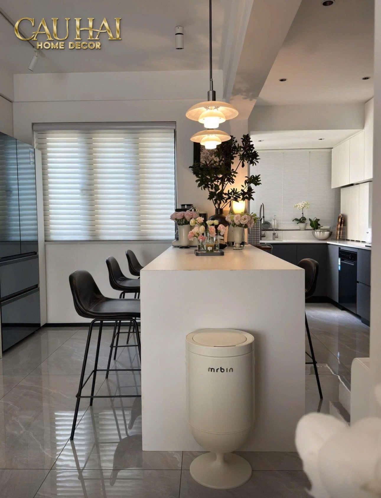 Home Couture - Thùng Rác Premium Automatic Opal Chalice Mr Bin 20L - CẬU HAI HOME DECOR