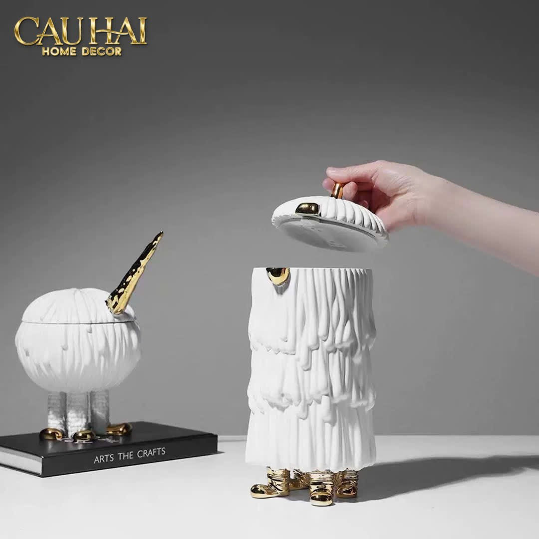HOME COUTURE - TƯỢNG TOUCH DOG CANISTER-CẬU HAI HOME DECOR