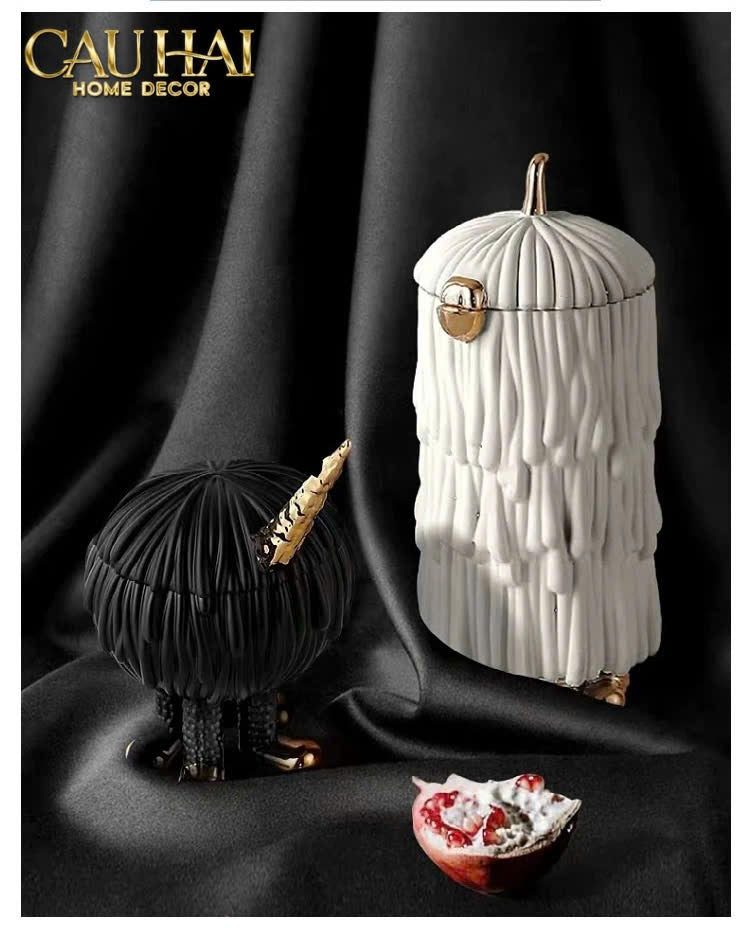 HOME COUTURE - TƯỢNG TOUCH DOG CANISTER-CẬU HAI HOME DECOR