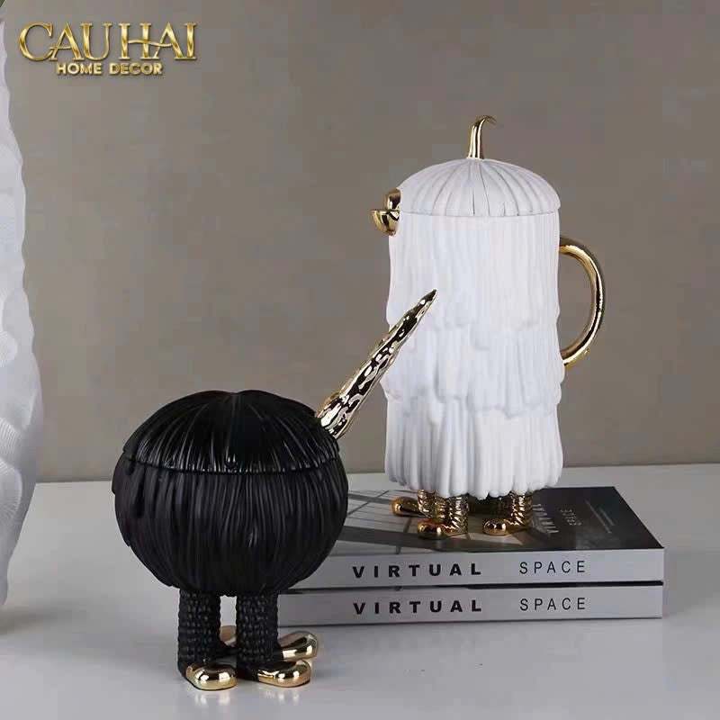 HOME COUTURE - TƯỢNG TOUCH DOG CANISTER-CẬU HAI HOME DECOR