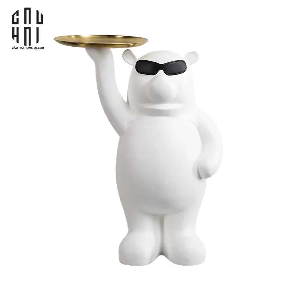 HOME COUTURE - TƯỢNG BIG BOSS BEAR 68 SS25-CẬU HAI HOME DECOR