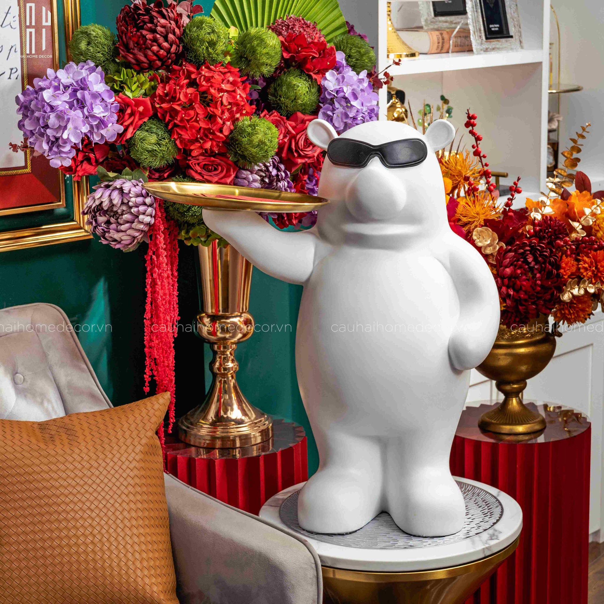 HOME COUTURE - TƯỢNG BIG BOSS BEAR 68 SS25-CẬU HAI HOME DECOR