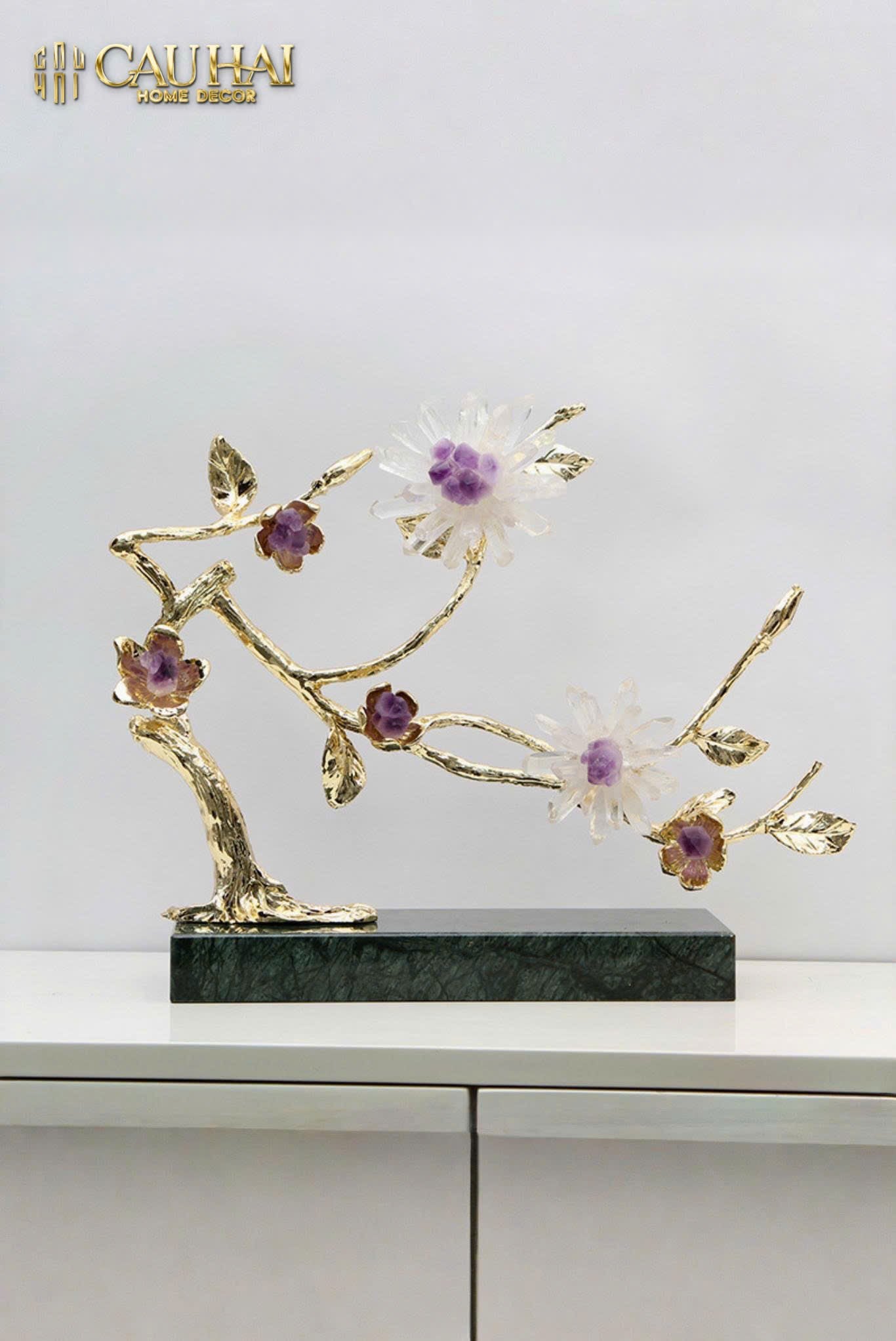 HOME COUTURE - TƯỢNG BRANCH ĐỒNG ĐÁ QUÝ JEWELRY HARMONY-CẬU HAI HOME DECOR