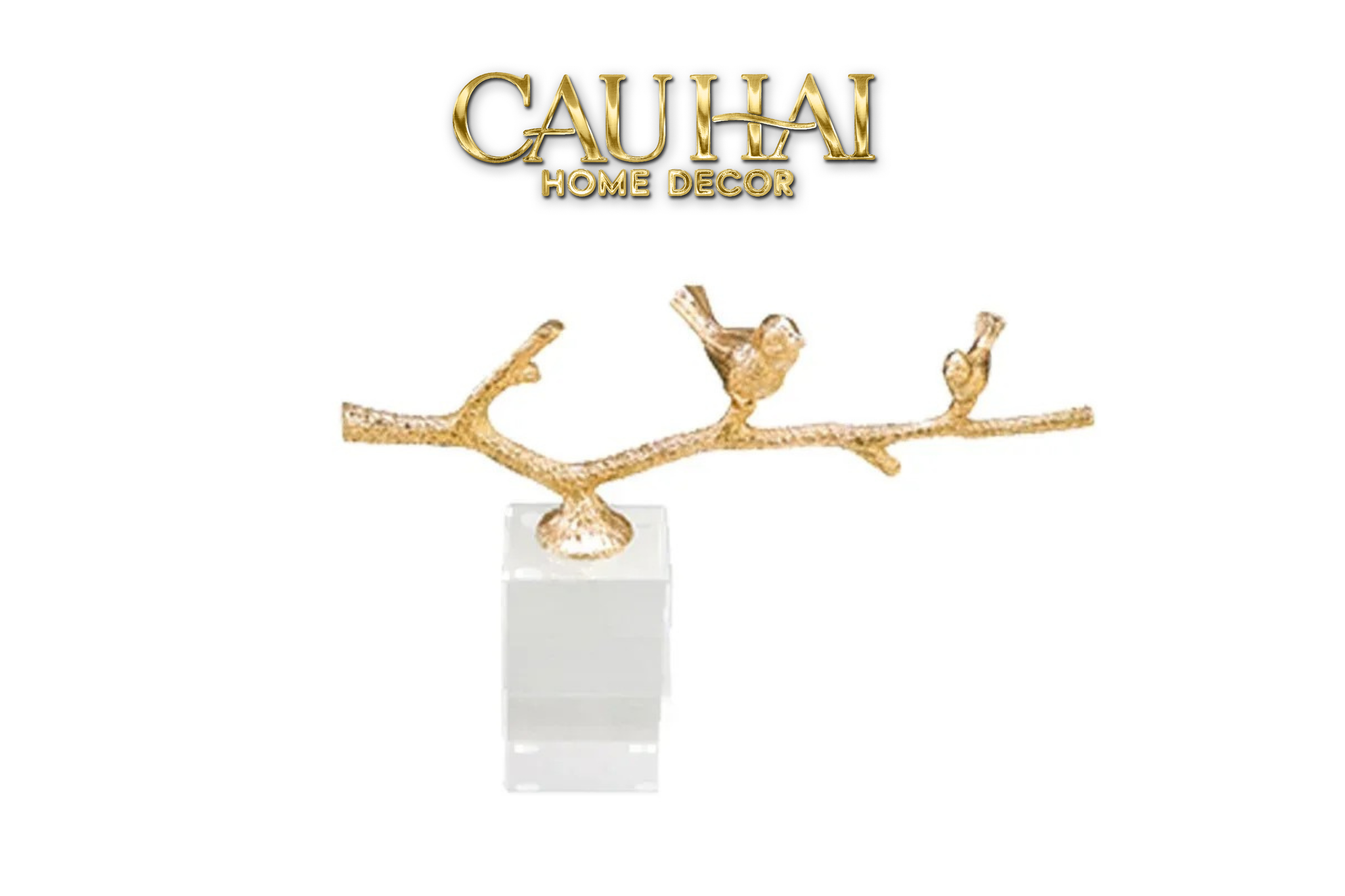 Home Couture - Tượng Brasson Crystal Four Seasons Bird Ss25 - CẬU HAI HOME DECOR