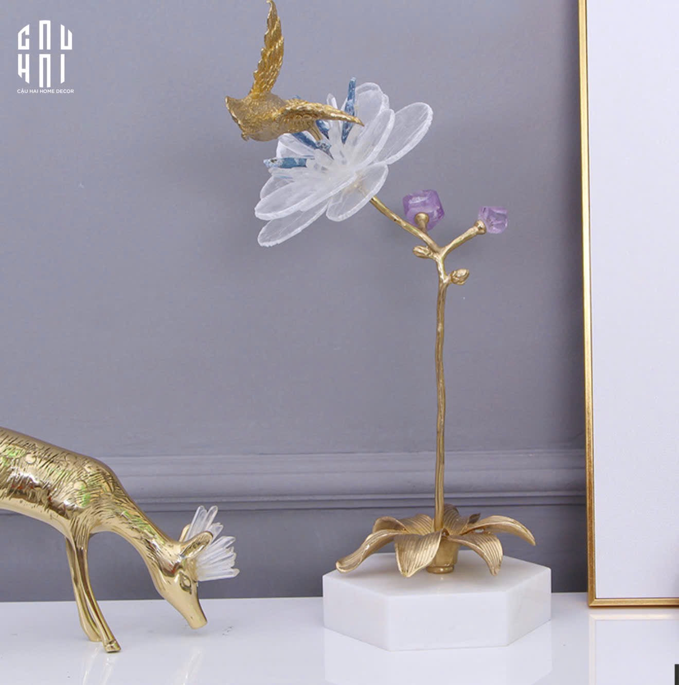 HOME COUTURE - TƯỢNG CHIM HOÀNG YẾN EMBRACE CANARI SS25-CẬU HAI HOME DECOR