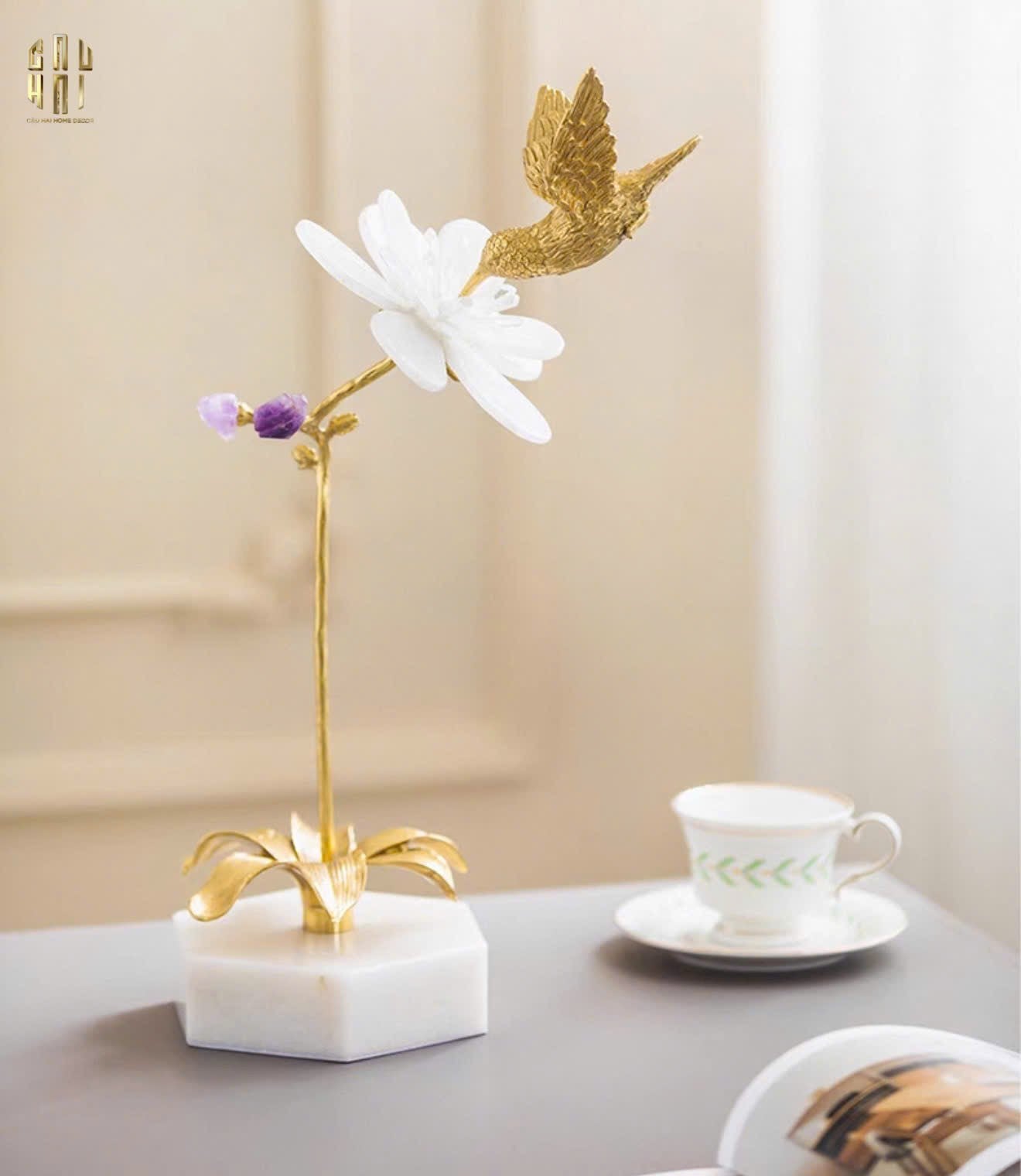 HOME COUTURE - TƯỢNG CHIM HOÀNG YẾN EMBRACE CANARI SS25-CẬU HAI HOME DECOR