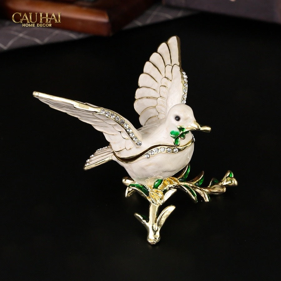 Home Couture - Tượng Chim Persian Jewelry Box Avian Bijoux - CẬU HAI HOME DECOR