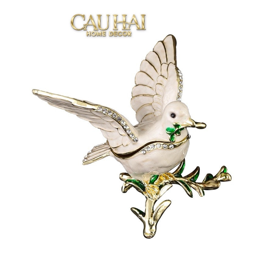 Home Couture - Tượng Chim Persian Jewelry Box Avian Bijoux - CẬU HAI HOME DECOR