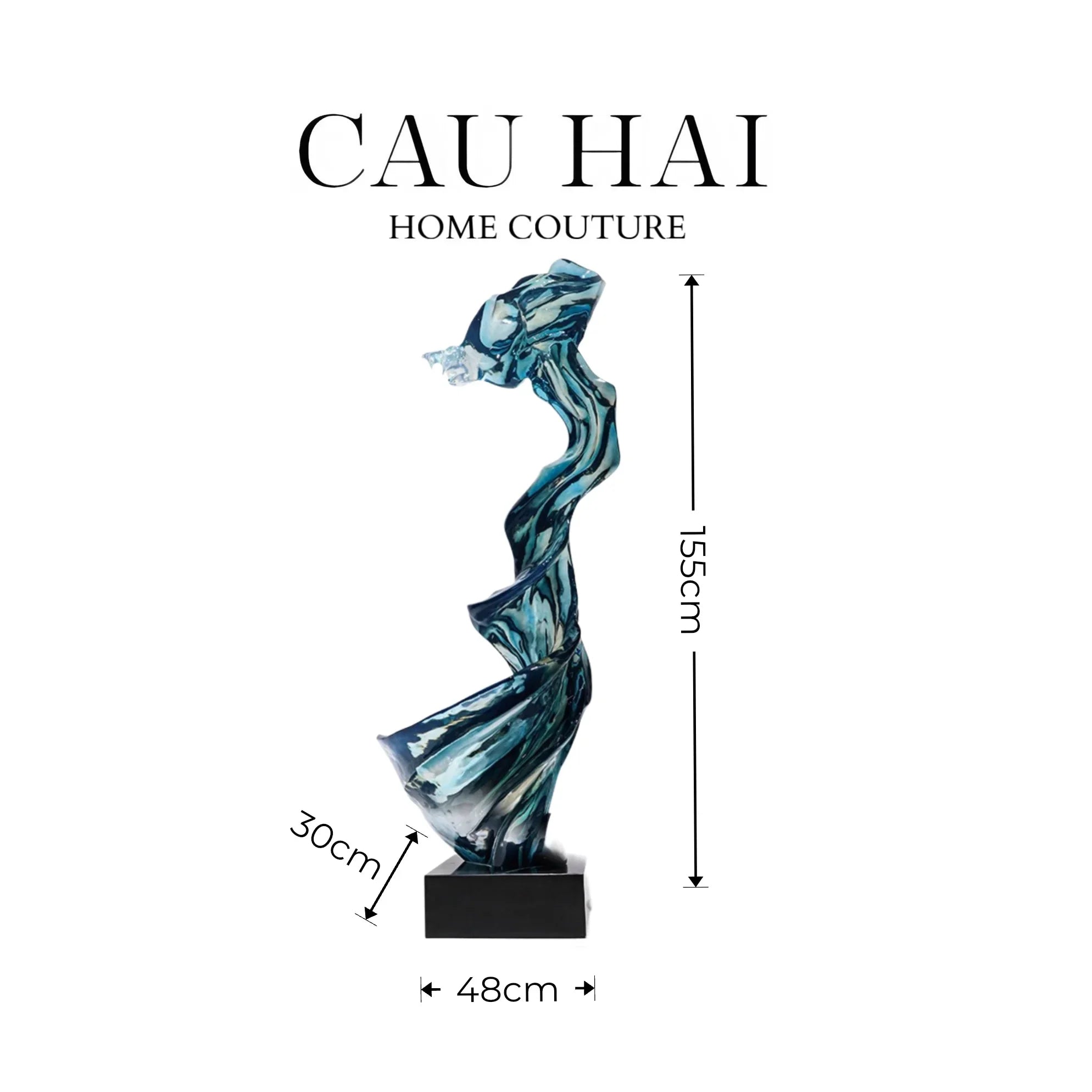 HOME COUTURE - TƯỢNG DANSE DU VENT H155 FW25-CẬU HAI HOME DECOR