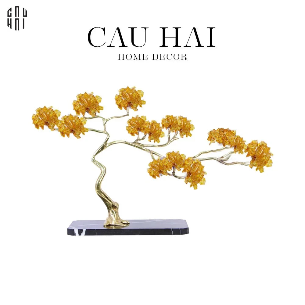 HOME COUTURE - TƯỢNG ĐỒNG ĐÁ QUÝ TREE OF ETERNAL SS25-CẬU HAI HOME DECOR