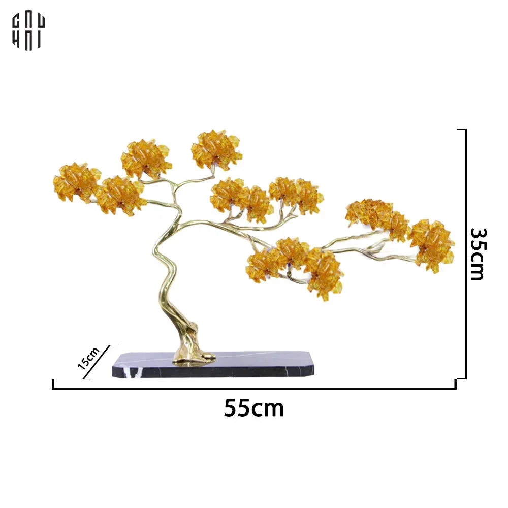 HOME COUTURE - TƯỢNG ĐỒNG ĐÁ QUÝ TREE OF ETERNAL SS25-CẬU HAI HOME DECOR