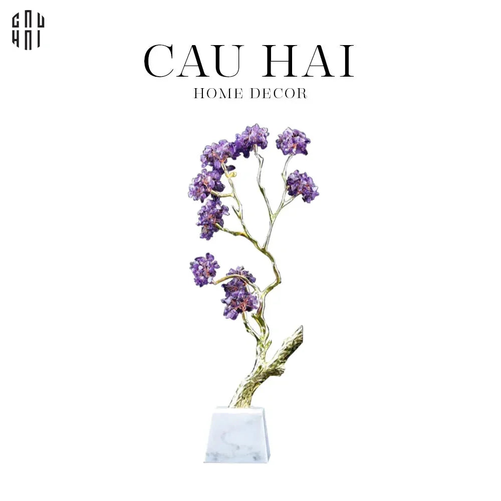 HOME COUTURE - TƯỢNG ĐỒNG ĐÁ QUÝ TREE OF WISDOM-CẬU HAI HOME DECOR