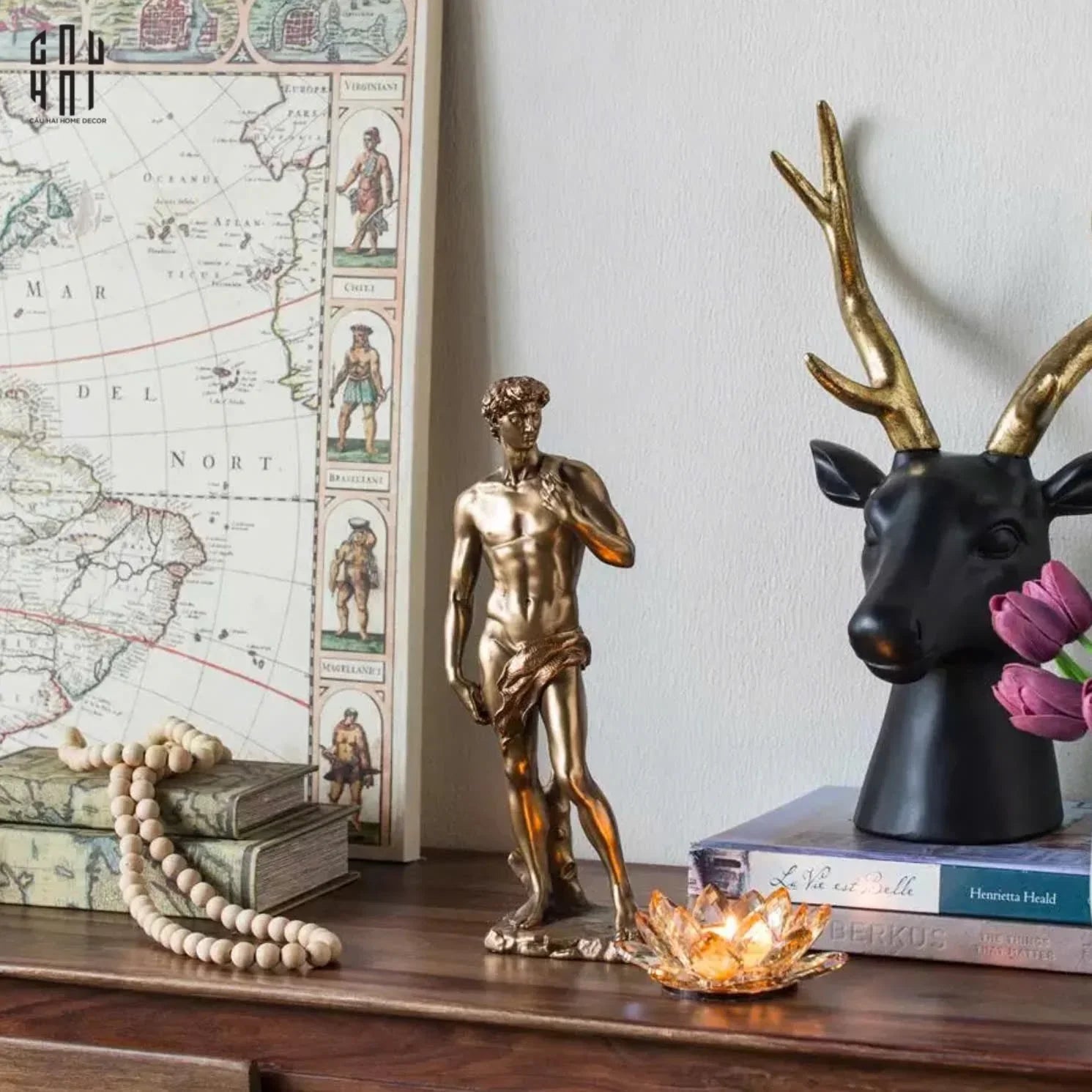 HOME COUTURE - TƯỢNG ĐỒNG DAVID DE MICHELANGELO-CẬU HAI HOME DECOR