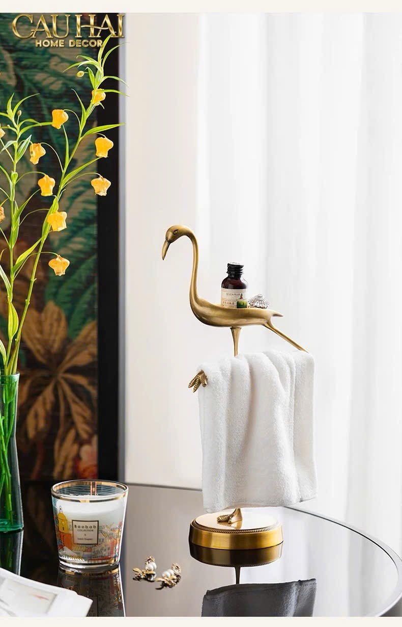 HOME COUTURE - TƯỢNG ĐỒNG FLAMINGO HEALING GUARDIAN-CẬU HAI HOME DECOR