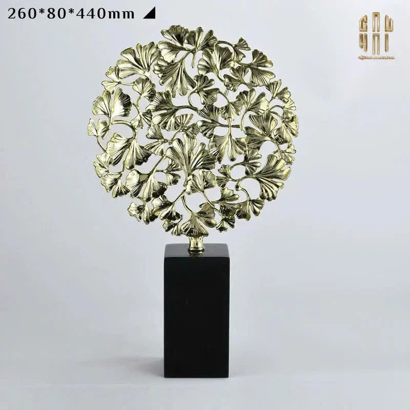 HOME COUTURE - TƯỢNG ĐỒNG LÁ GINKGO JARDIN IMPÉRIAL-CẬU HAI HOME DECOR