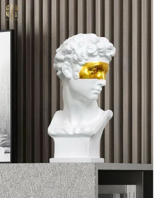 Home Couture - Tượng Giuliano Masque Doré Spéciale Limitée 60Cm - CẬU HAI HOME DECOR